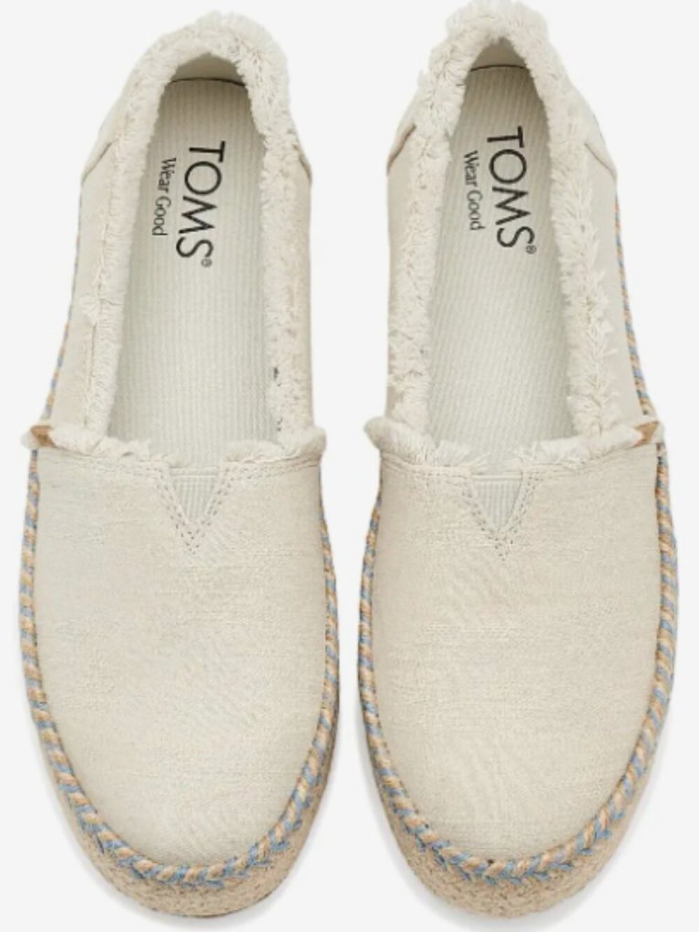 TOMS VALENCIA PLATFORM ESPADRILLE NEW IN BOX - Picture 3 of 5